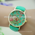 Top selling new design vogue peony fashion geneva flower watch
